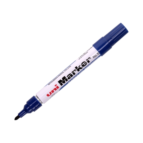 Marker permanentny 1.0-3.0mm niebieski okrągły Uni 520F