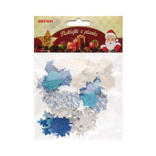 Naklejka ozdobna pianki śnieżynki Brewis (54)