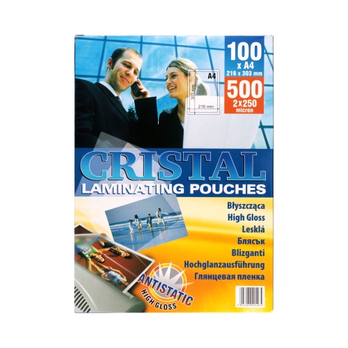 Folia laminacyjna A4 250mic Argo 100 arkuszy w opakowaniu