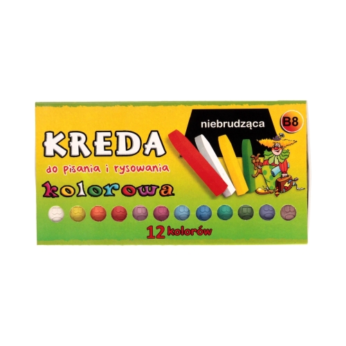 Kreda kolor kwadratowa 12kol Marbor B8
