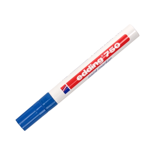 Marker olejowy 2.0-4.0mm niebieski okrągły Edding 750