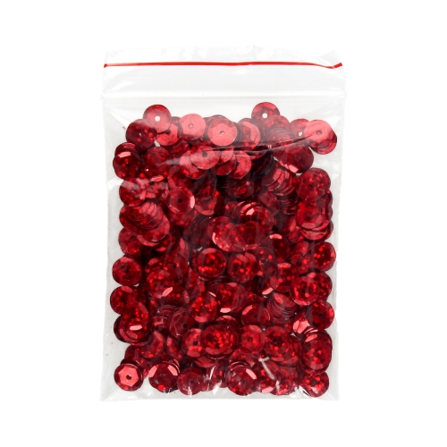 Cekiny hologram czerwone H20 Brewis 8mm