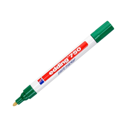 Marker olejowy 2.0-4.0mm zielony okrągły Edding 750