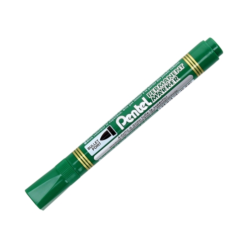 Marker permanentny 1.1mm zielony okrągły Pentel N850
