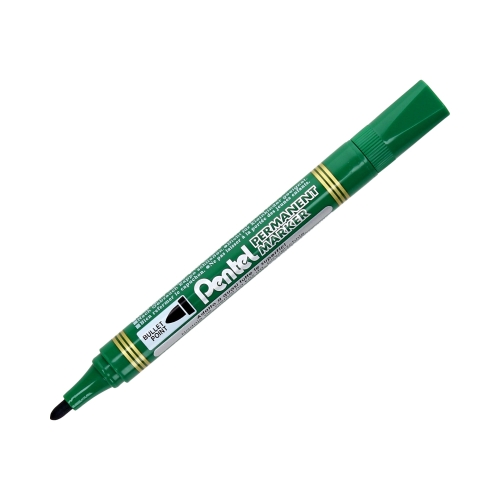 Marker permanentny 1.1mm zielony okrągły Pentel N850
