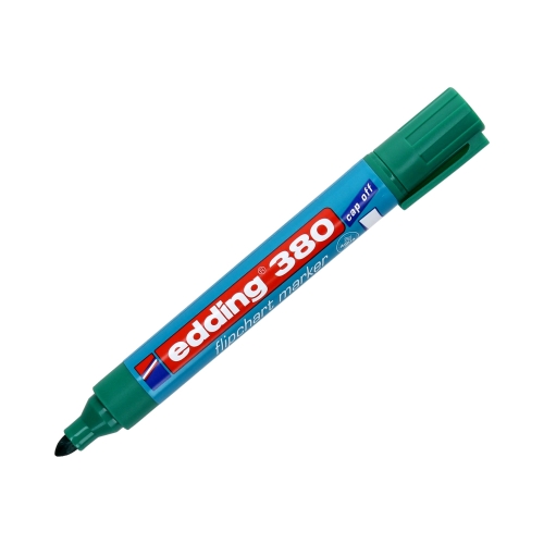 Marker flipchart 1.5-3.0mm zielony okrągły Edding 380
