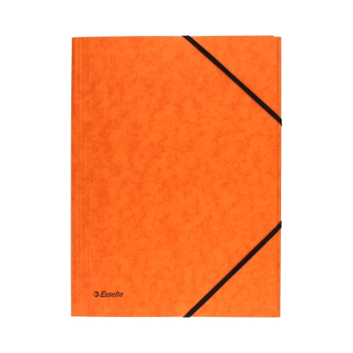 Teczka gumka A4 pomarańczowa karton Esselte