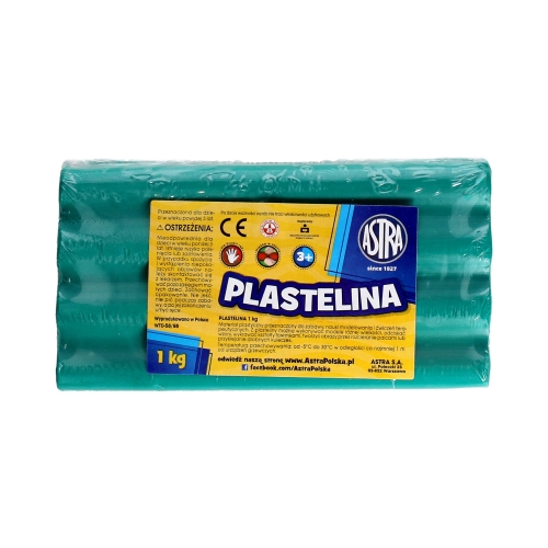 Plastelina 1kg zielona