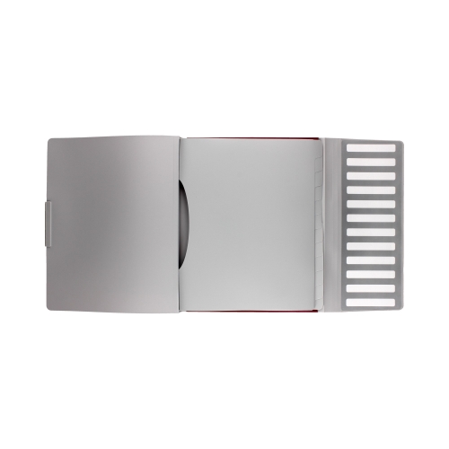 Teczka segregująca A4/12 czerwona Style Leitz