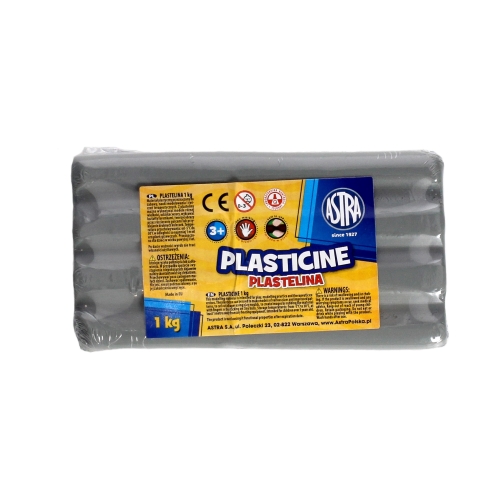 Plastelina 1kg popielat luz