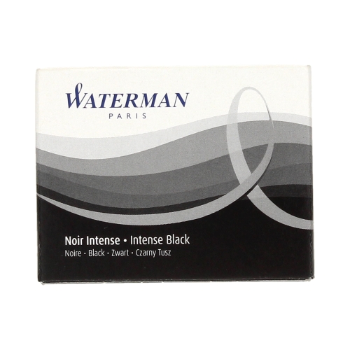 Naboje atramentowe czarne (8) Waterman S0110850