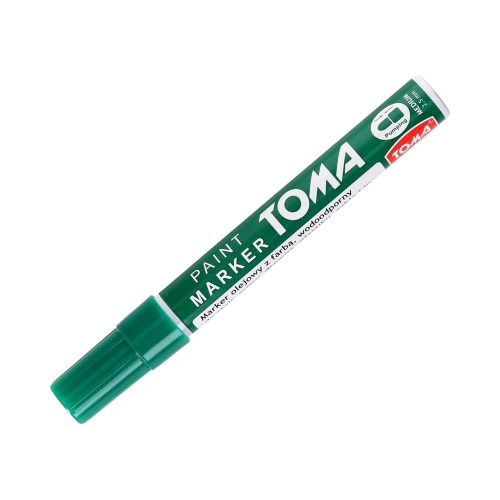 Marker olejowy 2.5mm zielony okrągły Toma TO440