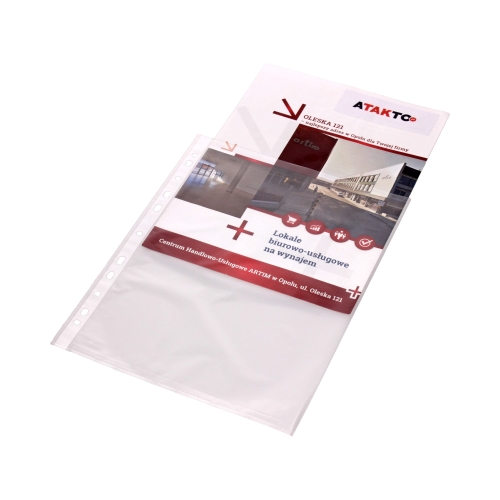 Koszulki groszkowe A4  At-Hand (50) w pudełku