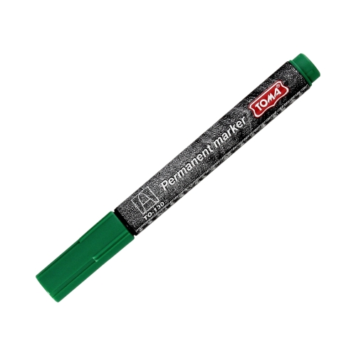 Marker permanentny 1.5mm zielony okrągły Toma TO130