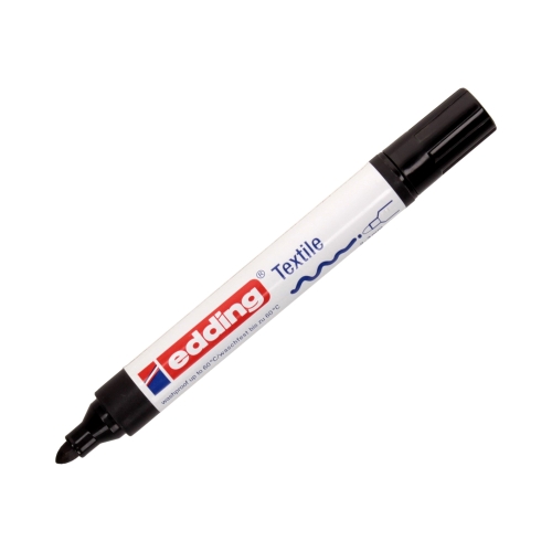 Marker tkaniny 2.0-3.0mm czarny okrągły Edding 4500