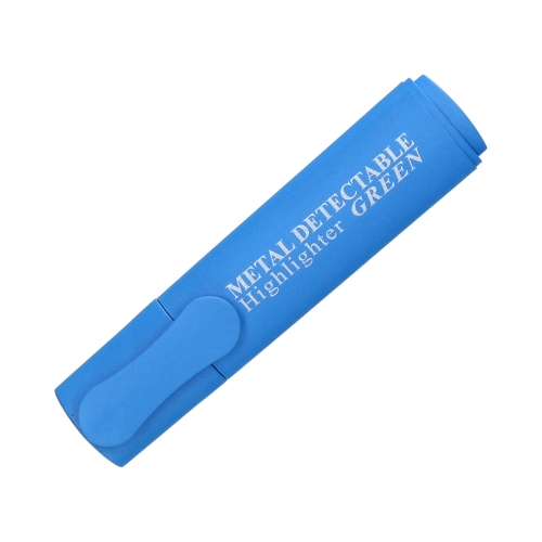 Zakreślacz zielony wykrywalny detektorem metalu