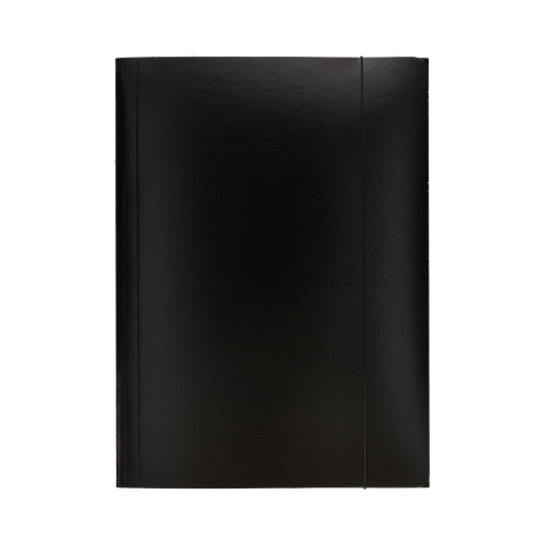 Teczka gumka A4 czarna lakier Esselte