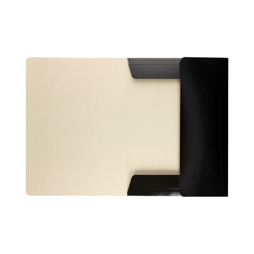 Teczka gumka A4 czarna lakier Esselte