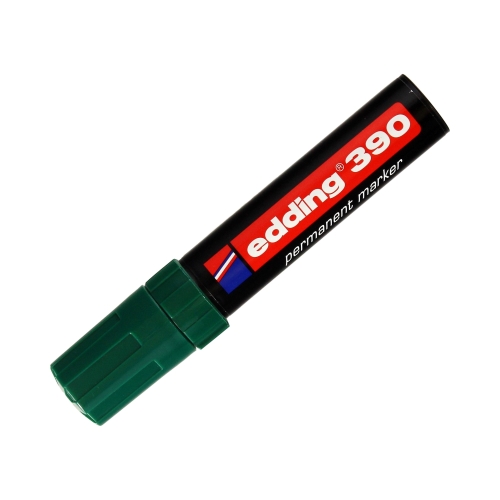 Marker permanentny 4.00-12.00mm zielony ścięty Edding 390