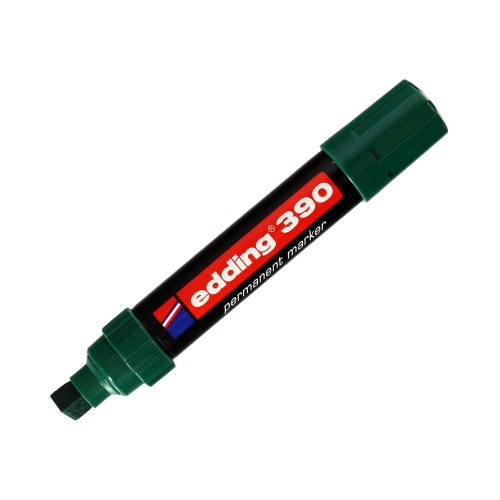 Marker permanentny 4.00-12.00mm zielony ścięty Edding 390