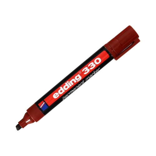 Marker permanentny 1.0-5.0mm brązowy ścięty Edding 330