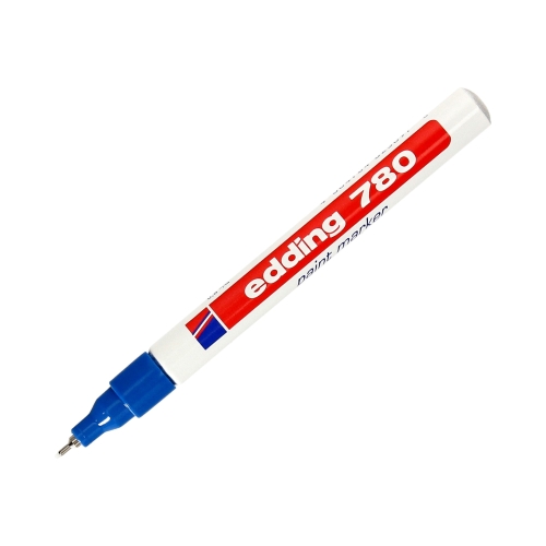 Marker olejowy 0.8mm niebieski okrągły Edding 780