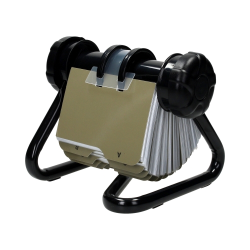 Wizytownik - kartoteka obrotowa na 400 wizytówek czarna