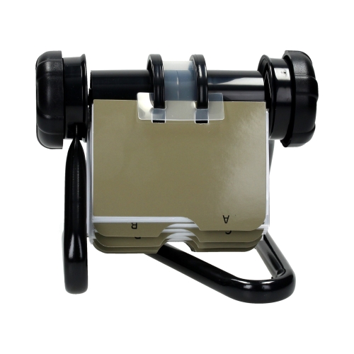 Wizytownik - kartoteka obrotowa na 400 wizytówek czarna