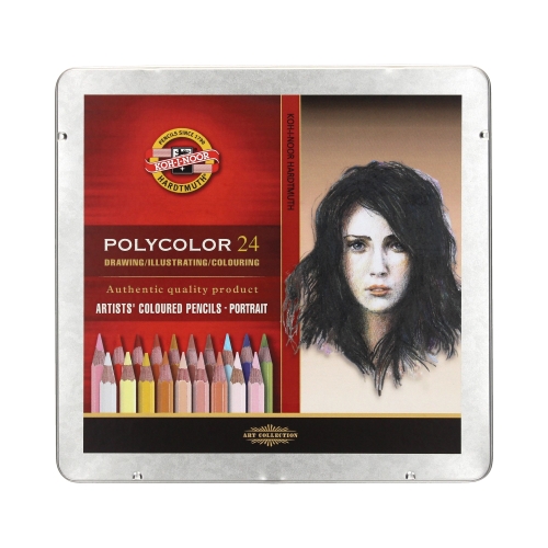Kredki ołówkowe 24kol Portret Polycolor Koh-I-Noor 3824/14