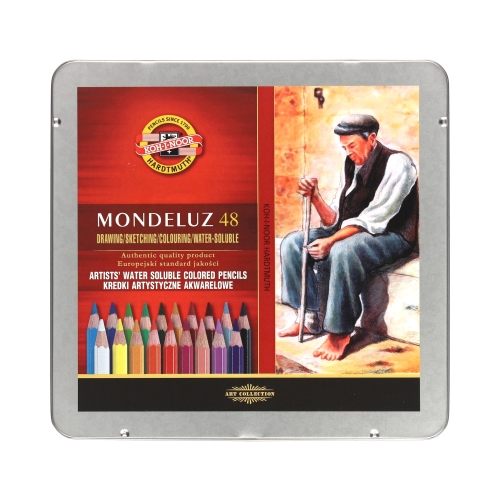 Kredki akwarelowe 48kol metal/op Mondeluz KIN