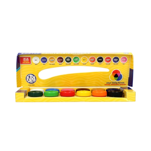 Farby plakatowe 12kol 10ml Astra 83115902