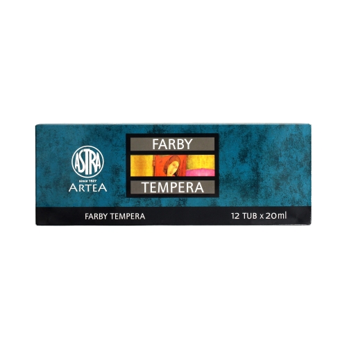 Farby tempera 12kol 20ml Astra