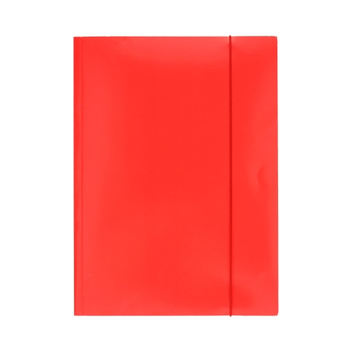 Teczka gumka A4 czerwona lakierowana Interdruk