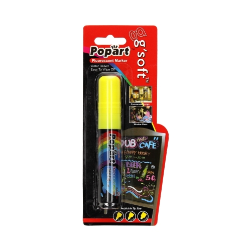 Marker kredowy 15g żółty ścięty D'Rect