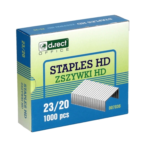 Zszywki 23/20 cynkowe (1000) D'rect