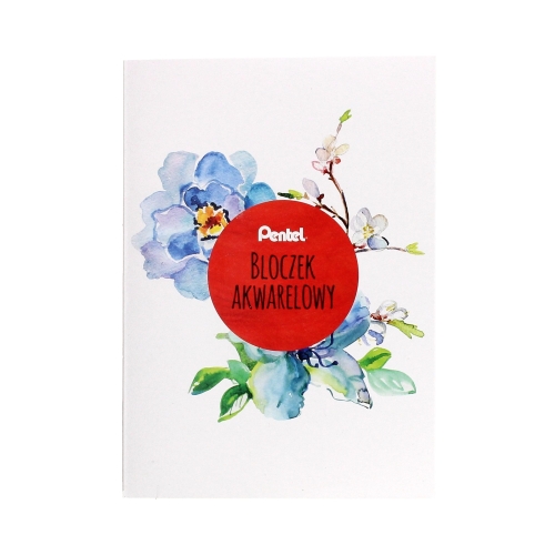 Zestaw kredki akwarelowe 12kol. + pędzelek + bloczek akwarelowy Pentel