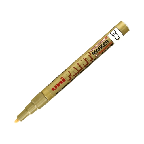 Marker olejowy 0.8-1.2mm złoty okrągły Uni PX21