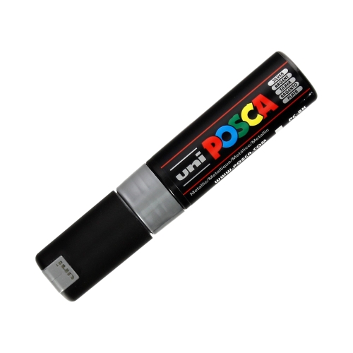 Marker plakatowy 8mm srebrny ścięty Posca  PC-8K