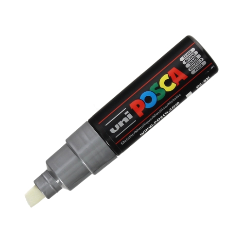 Marker plakatowy 8mm srebrny ścięty Posca  PC-8K