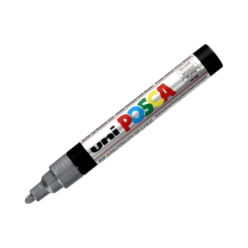 Marker plakatowy 1.8-2.5mm srebrny okrągły Posca PC5M