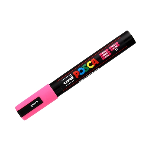 Marker plakatowy 1.8-2.5mm różowy okrągły Posca PC5M