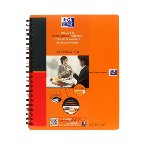 Kołonotatnik A4+/80 linia teczka Oxford MeetingBook