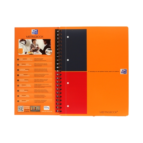 Kołonotatnik A4+/80 linia teczka Oxford MeetingBook