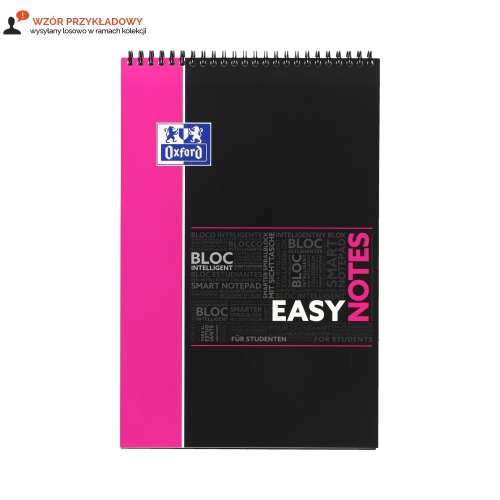 Kołonotatnik A4+/80 kratka PP Oxford Easy Notes