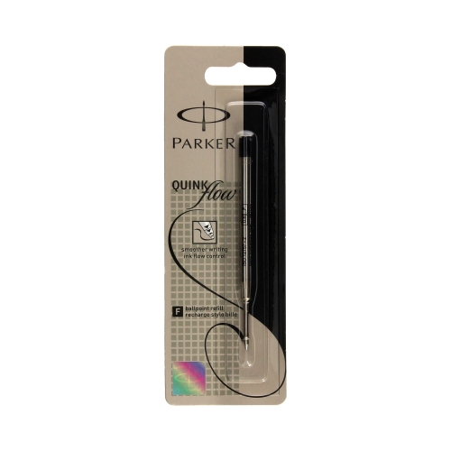 Wkład długopisowy F czarny blister Parker S0909530