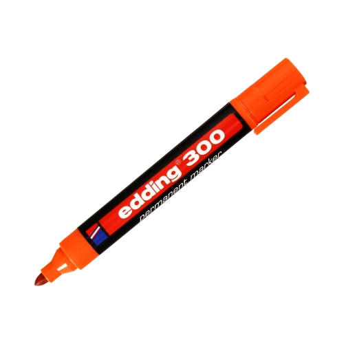 Marker permanentny 1.5-3.0mm pomarańczowy okrągły Edding 300