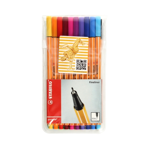 Cienkopisy 0.4mm 20kol Point Stabilo