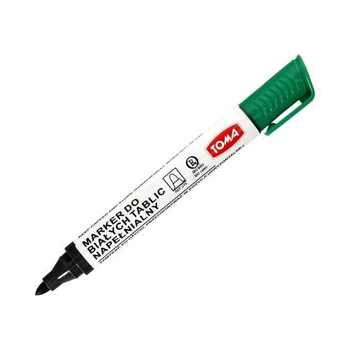 Marker tablic 1.5mm zielony okrągły Toma