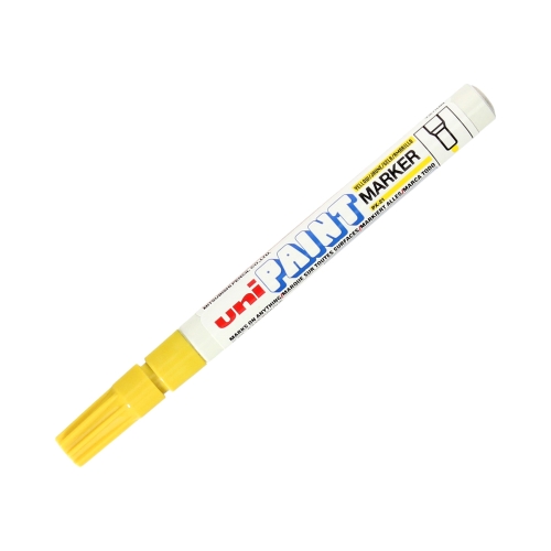 Marker olejowy 0.8-1.2mm żółty okrągły Uni PX21
