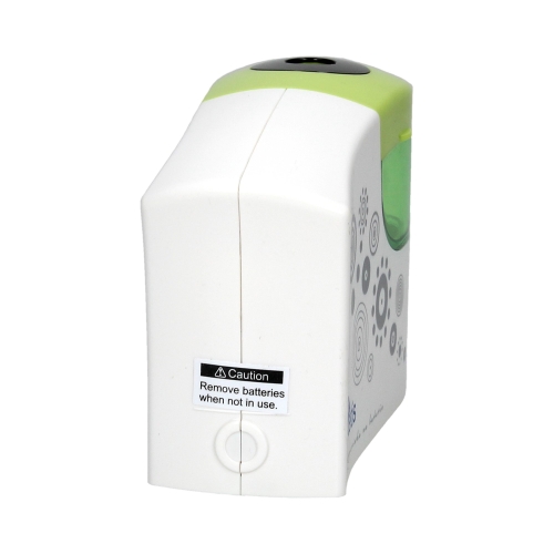 Temperówka automatyczna na baterie zielono-biała Tetis